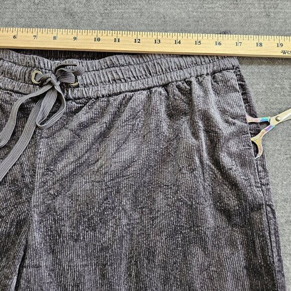 Raffaello Rossi Pants Women 44 L Gray Cropped Wide Leg Microcords Camilla 6/8 O - Picture 5 of 16